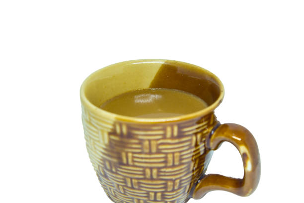 abstract cute inflate effect coffee pattern 3D background