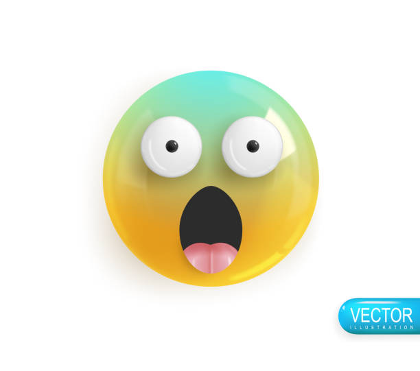 istock Emotion Realistic 3d Render. Icon Smile Emoji. Vector yellow glossy emoticons. PNG 1580578894