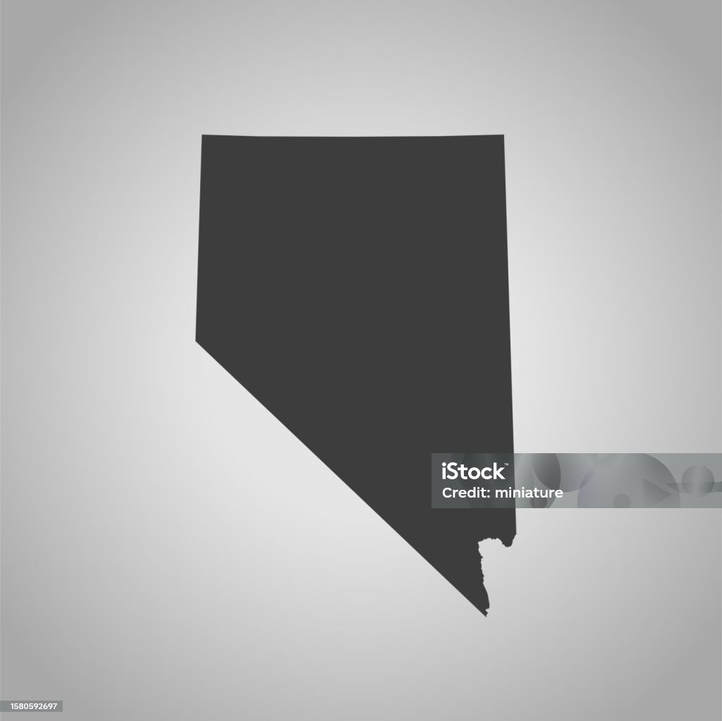 Neavd Nevada Map Stock Illustration - Download Image Now - Abstract, American ...