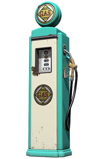 Vintage Gas Pump stock photo