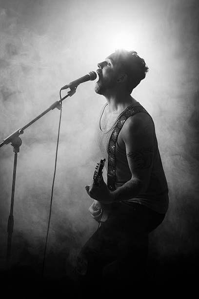 istock Young Rocker in Concert 158060564