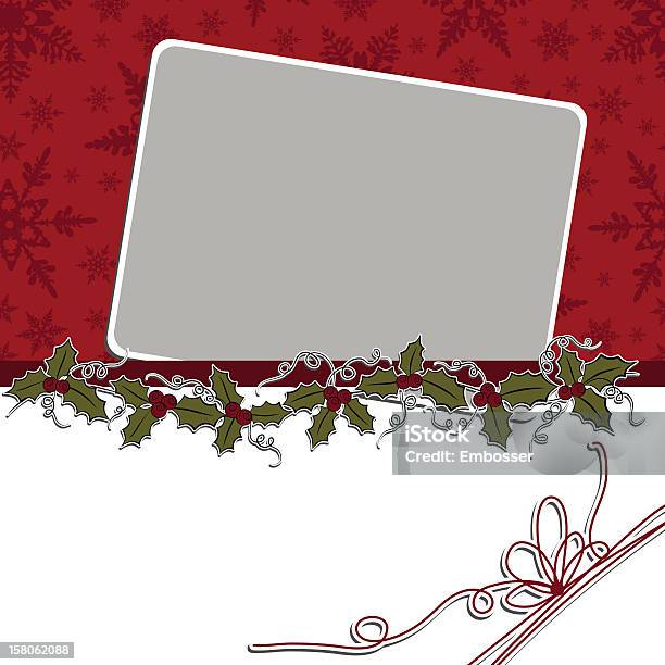 Cute Christmas Postcard Template Stock Illustration - Download Image Now - Abstract, Berry, Berry Fruit