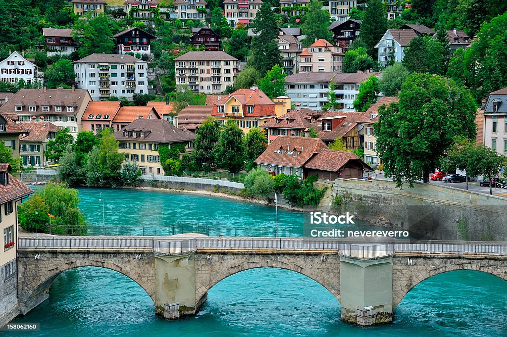 Blick auf die Stadt von Bern, Schweiz - Lizenzfrei Alt Stock-Foto