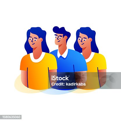 istock Vector Illustration of Staff Management Isometric Icon and Three Dimensional Design. Teamwork, Collaboration. 1580635060