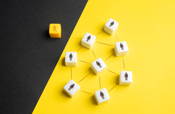 istock Leave the team. Run away from the group. 1580751886