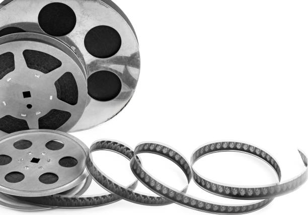 istock Retro film strip isolated on white . Free space for text. 1580777269