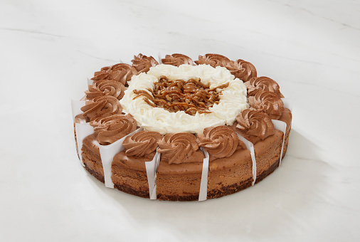 Caramel and Pecan Chocolate Cheesecake from the Grocery Store