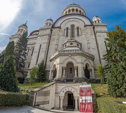 Cluj-Napoca, Transylvania: The Dormition of the Theotokos Cathedral, the most famous Romanian Orthodox church of the city, with a museum. Built in a Romanian Brancovenesc style.