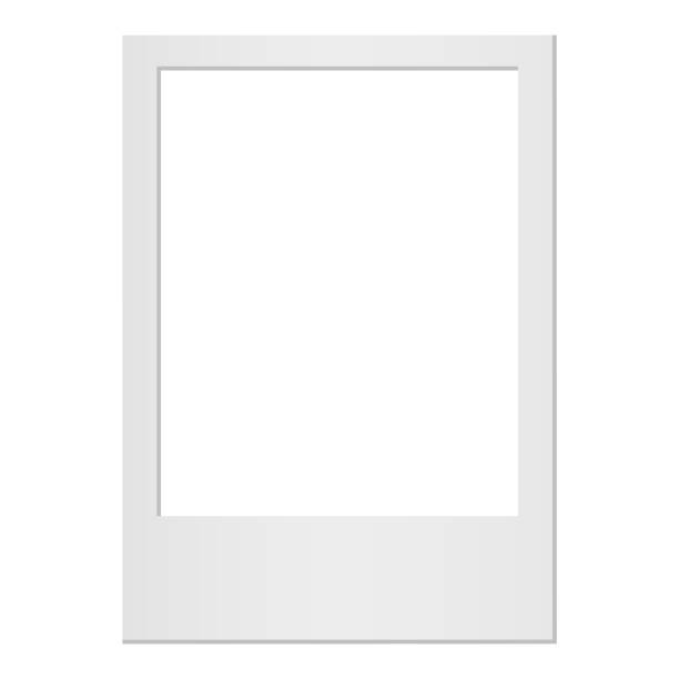 istock Empty white photo frame. Realistic photo card frame mockup - for stock 1580811009