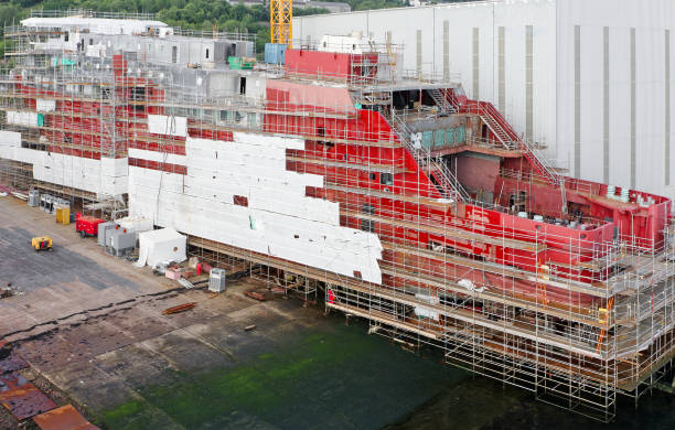 istock New ferry in construction in ship yard at Port Glasgow 1580836521