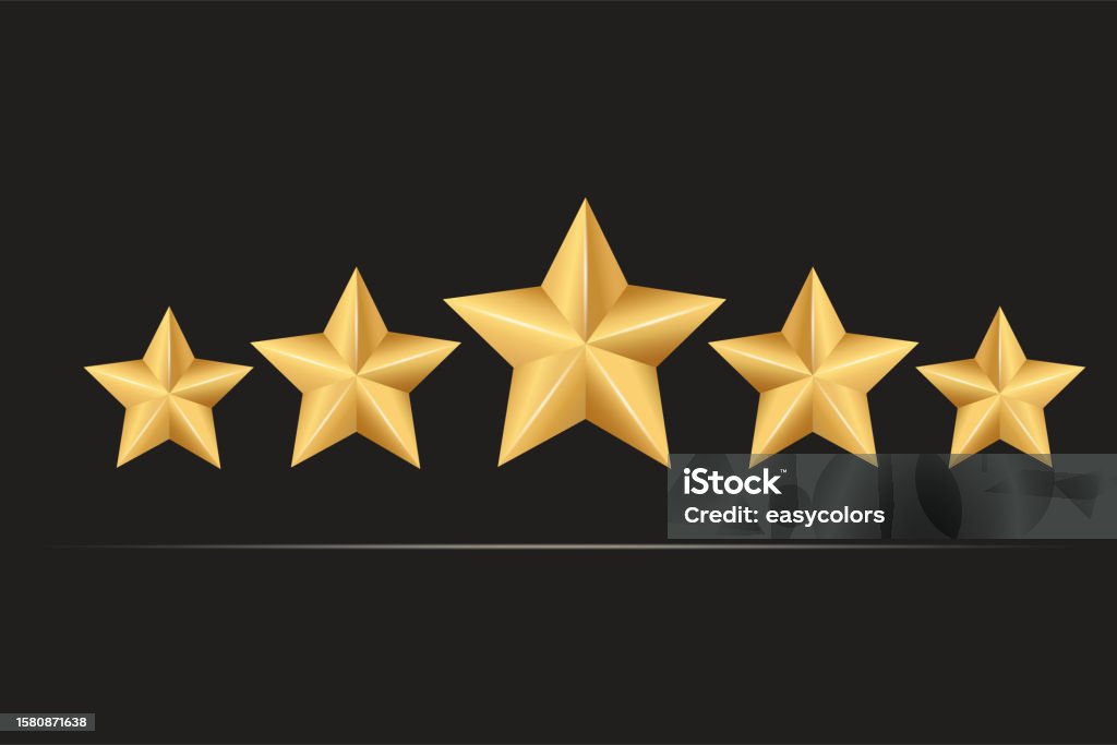 5ray Star 5 Stars Rating Stock Illustration - Download Image Now - Award, Awards ...