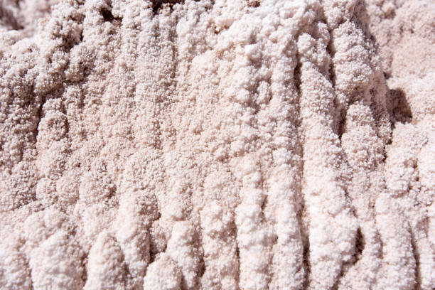 Photo of a salt rock texture in salt mine