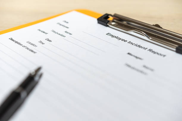 istock Business paperwork Information employment job application and pen. Document Processing for Hiring and Recruitment 1580881142
