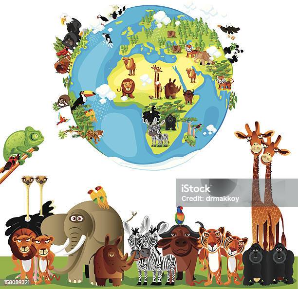 Ilustración de Animales De Dibujos Animados De Mundo y más Vectores Libres de Derechos de Animal - Animal, Temas de animales, Globo terráqueo - iStock Ilustración de Animales De Dibujos Animados De Mundo y más Vectores Libres de Derechos de Animal - Animal, Temas de animales, Globo terráqueo - iStock