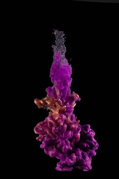 istock Acrylic colors and ink in water Abstract background Isolated. 1580901256