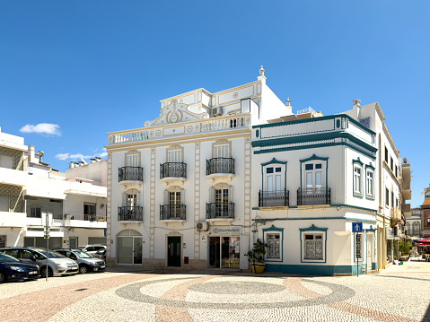 Typical view of the cubist city of Olhão in the Algarve, Portugal