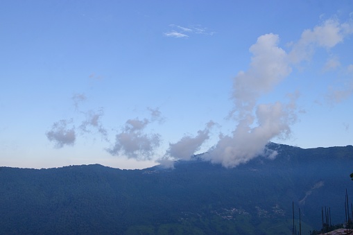 view of a mountain peak against clear sky in darjeeling