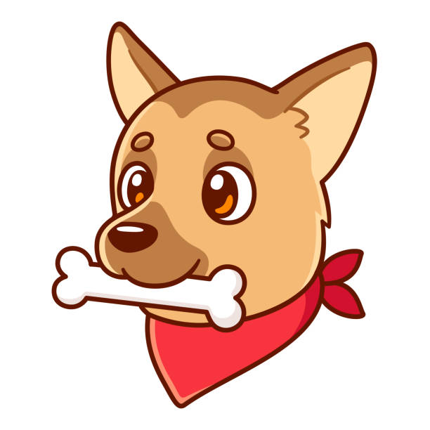 German Shepherd Pet Bandana - Cartoon German Shepherd Pet Bandana - Cartoon