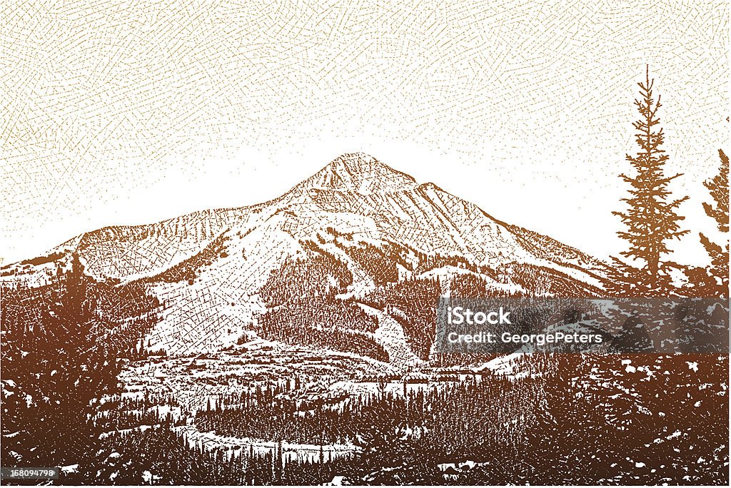 Mountain Peak - Lizenzfrei Montana Vektorgrafik