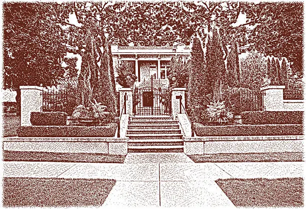 Vector illustration of Elegant Home Entrance