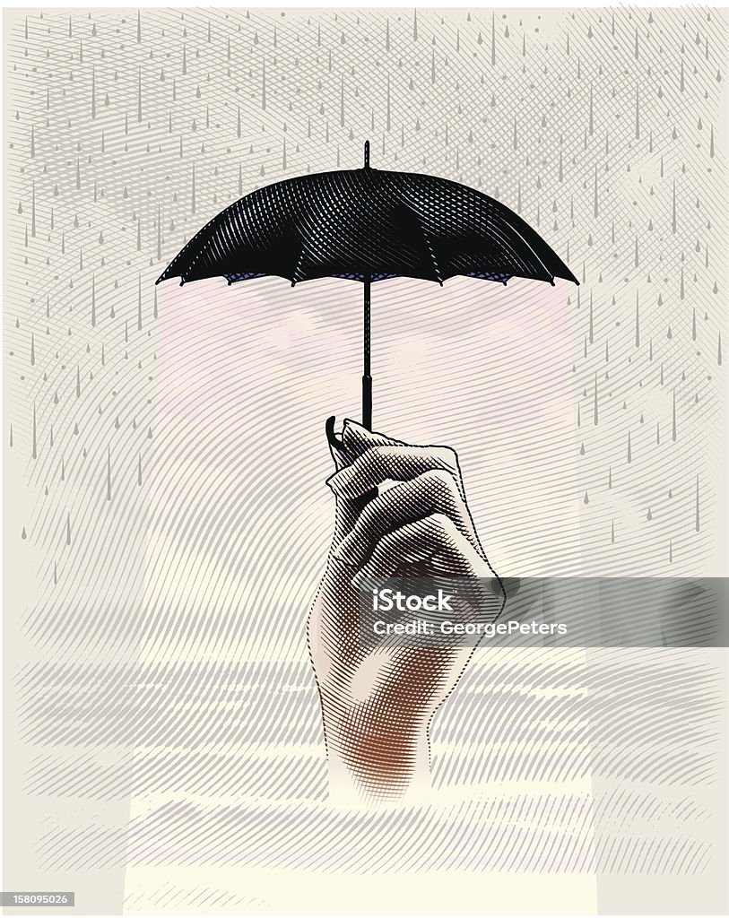 보호 폭풍 - 로열티 프리 우산 벡터 아트
