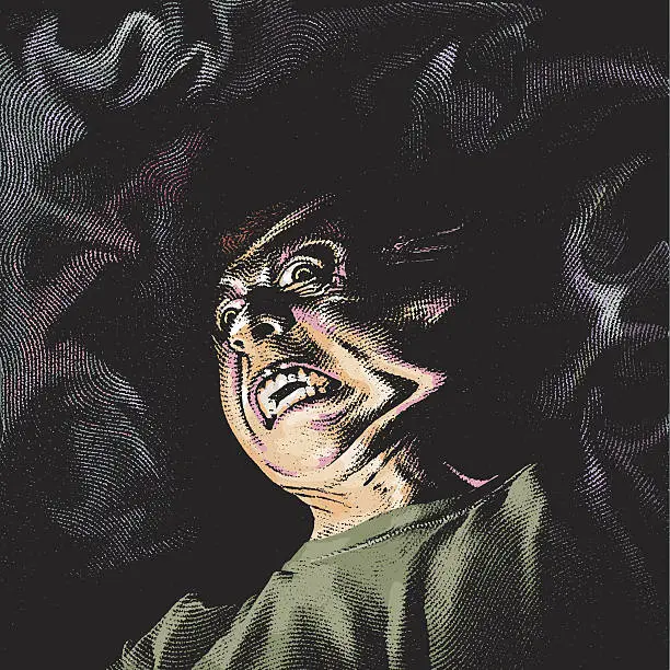 Vector illustration of Hellish Ghoul