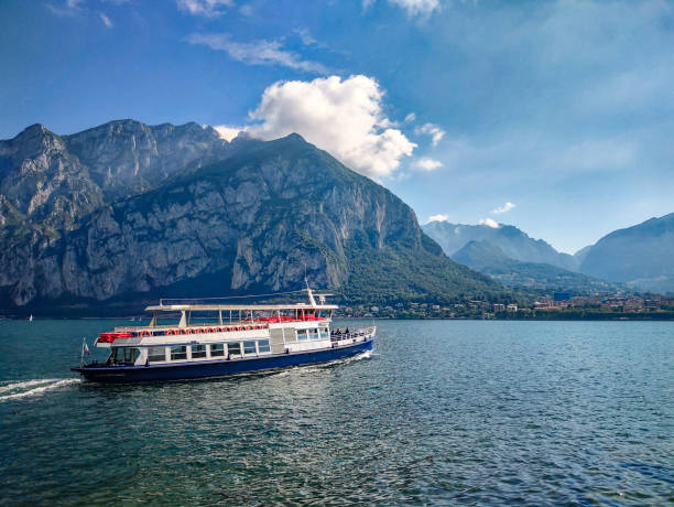 istock Ferry on Lake Como in a summer morning 1581003911