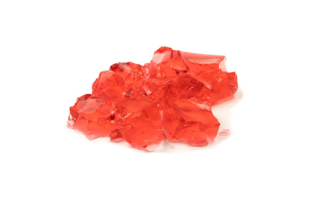 istock Sweet fruit jelly dessert isolated on a white background. 1581087237