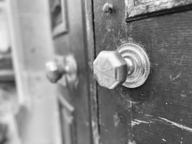 istock Retro antique door hand handle 1581228468