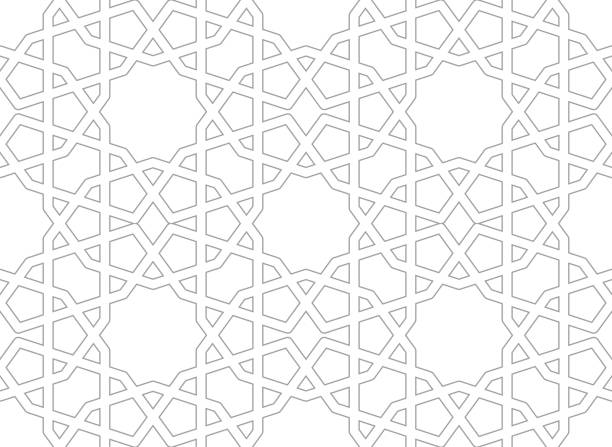 Delicate oriental pattern in linear style for print and design. Vector illustration. Delicate oriental pattern in linear style for print and design. Vector clipart. turkey tattoo stock illustrations