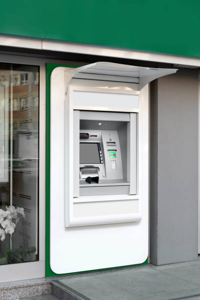 istock The automatic machines at street, bank ATM machine. 1581311103