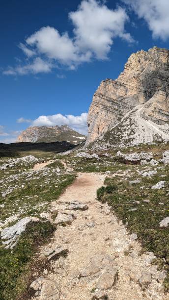 istock Hiking path in the Dolomites, Italy 1581334129