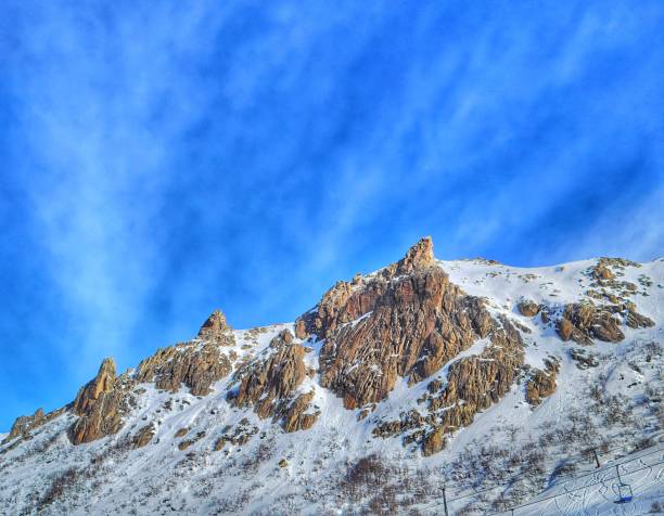 cerro catedral di bariloche - cerro catedral foto e immagini stock