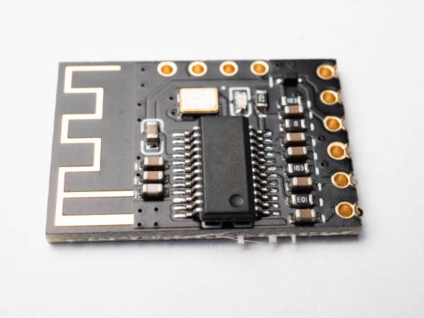 istock Close up shoot of wireless audio circuit 1581496101