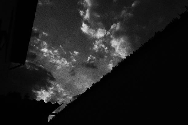 istock Cloudy Sky. Monochromatic Black and White Tones 1581541641