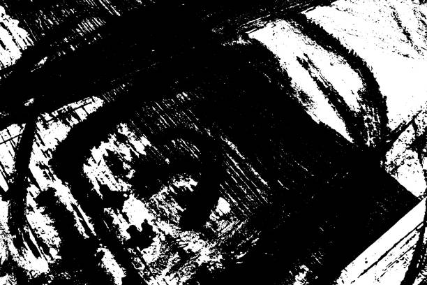 istock Grunge texture monochrome pattern of scratches, dirt, scuffs 1581618833