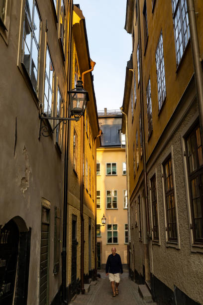 istock Old town Stockholm alley, Sweden 1581619081