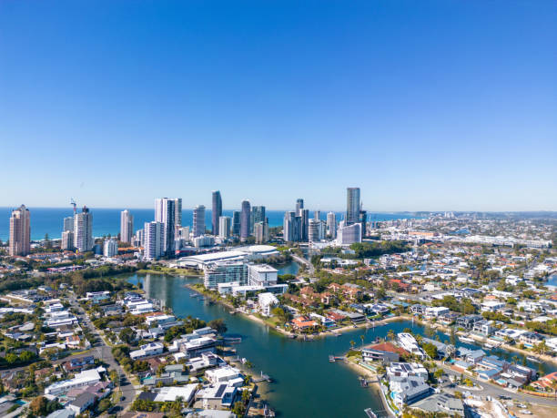 istock Waterfront Properties, Broadbeach, Gold Coast, Queensland, Australia 1581620335
