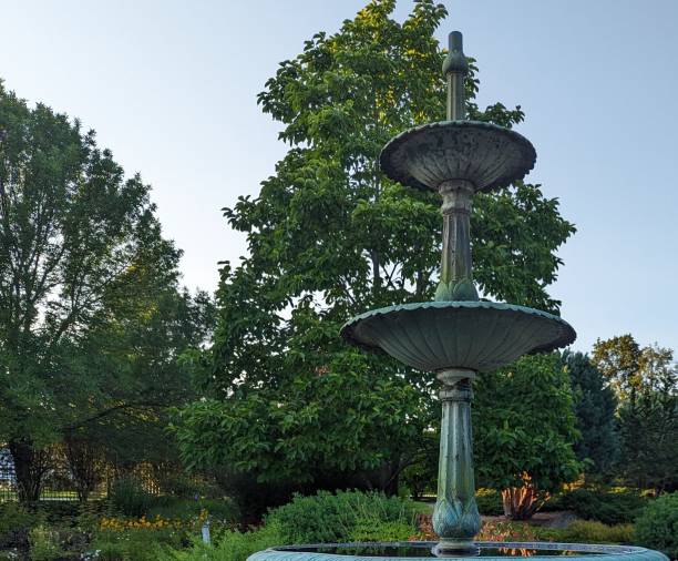 istock Water fountain in the late afternoon 1581650247