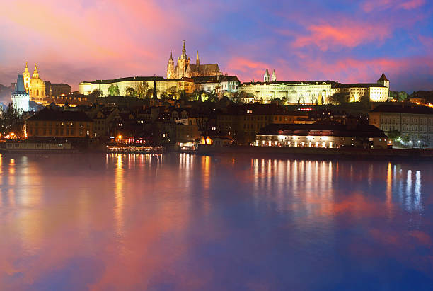 istock Charles Bridge and Castle During Dusk Prague 158165672