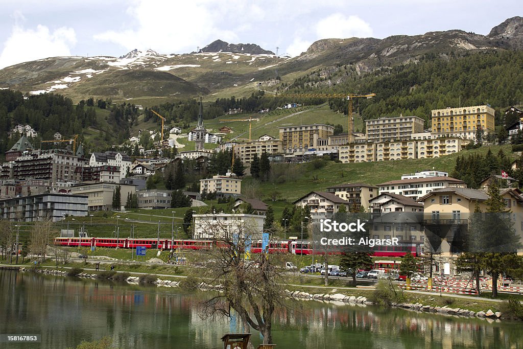 St. Moritz, Suíça - Foto de stock de Alpes europeus royalty-free