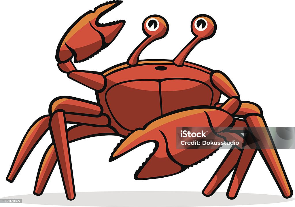 Crabe de praia/Praia Caranguejo - Royalty-free Caranguejo - Malacostráceo arte vetorial