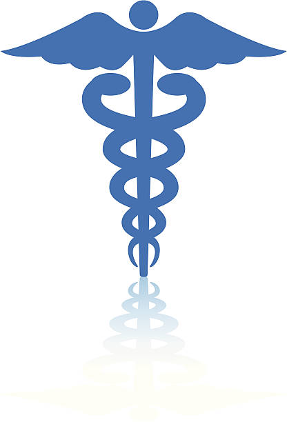 Medical or Healthcare Caduceus A clean rendering of the symbol for medicine. medical symbols stock illustrations