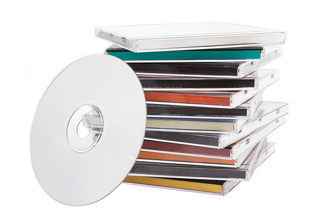 CD music Compact Disc Stack compact disc stock pictures, royalty-free photos & images