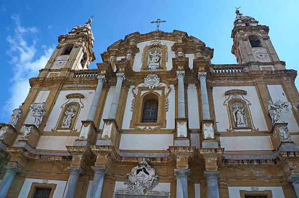 The church of Saint Domenico in Palermo,Sicily stock photo