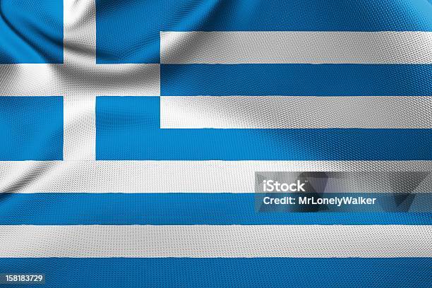 Photo libre de droit de Drapeau Grec banque d'images et plus d'images libres de droit de Blanc - Blanc, Bleu, Bâtiment fédéral