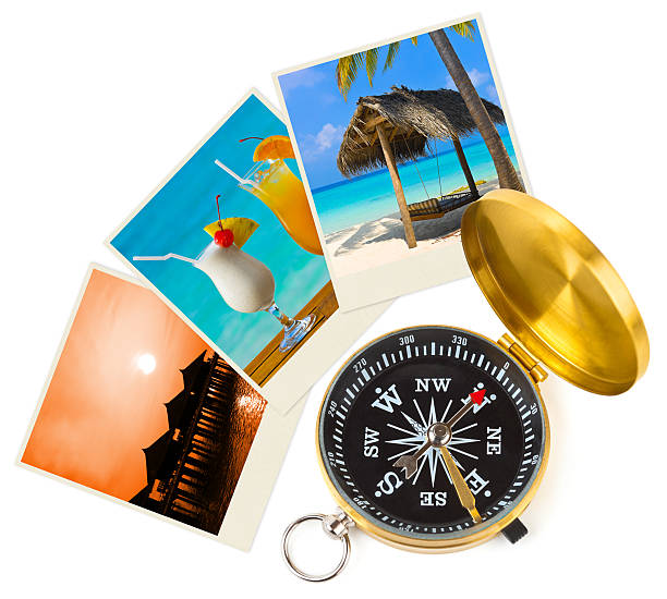 istock Beach maldives images and compass 158186068