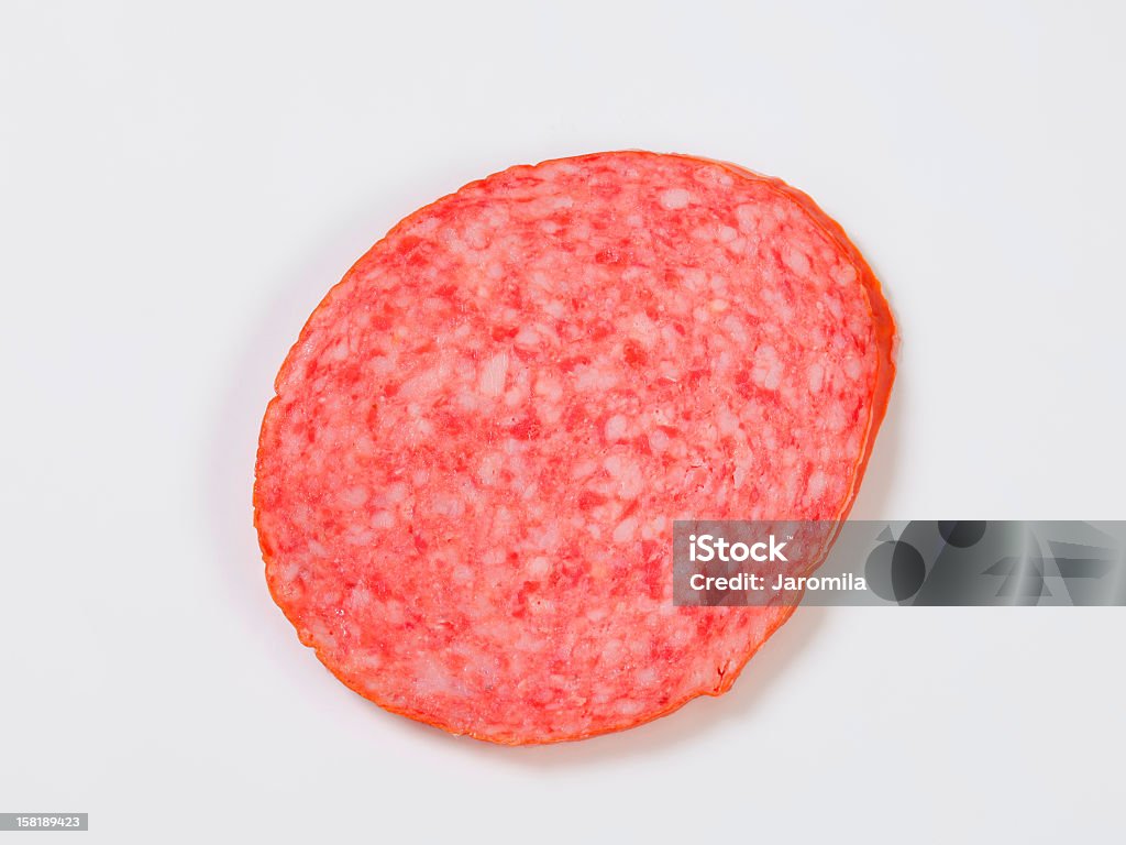 Fatia de salame - Foto de stock de Carne royalty-free