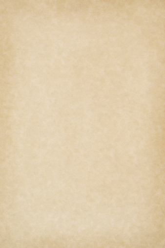 A clean, blank sheet of yellowed parchment paper for background texture and copy space.