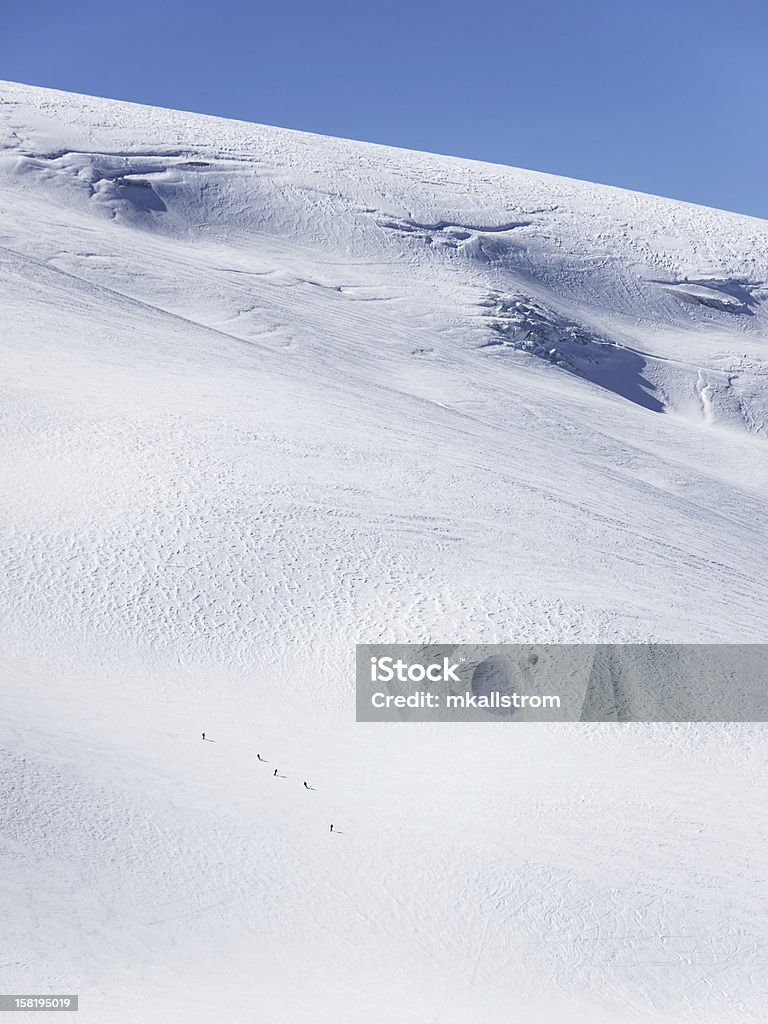 Skifahrer auf Gletscher in La Grave - Lizenzfrei Alpen Stock-Foto
